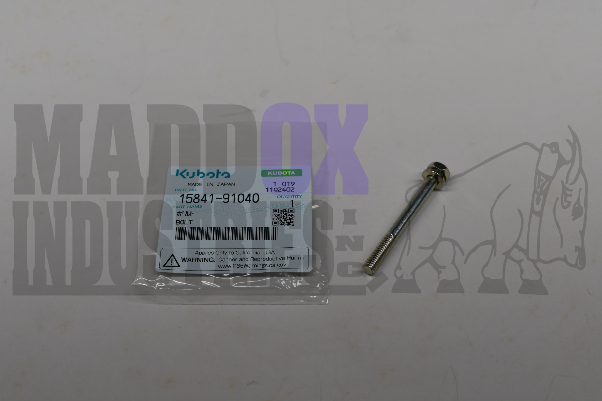 Kubota 15841-91040 Bolt